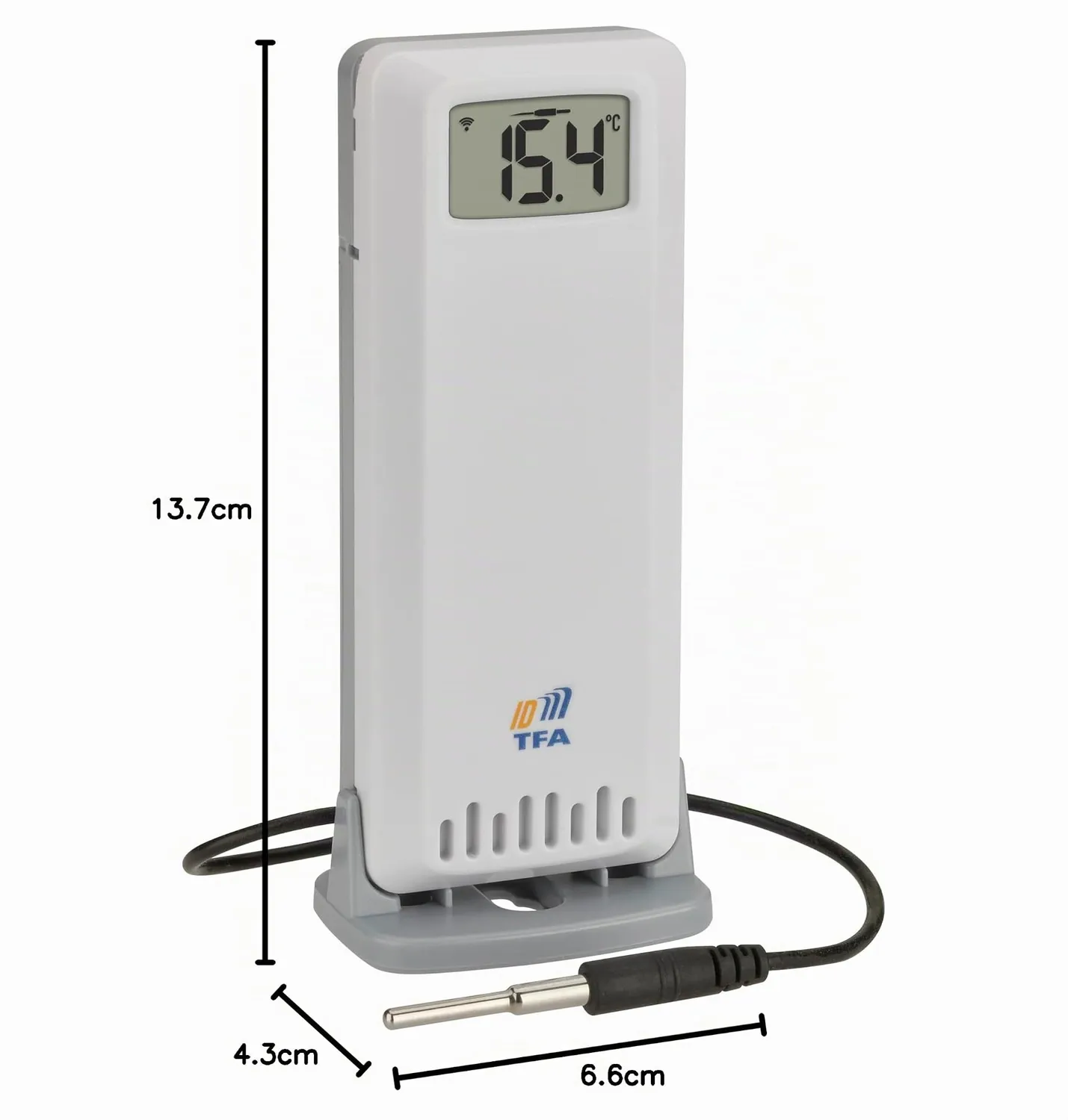 TFA Dostmann TFA-ID 30.3902.02 Temperatursender 2-fach weiß