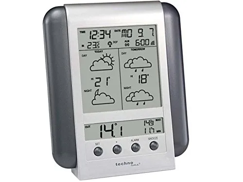 Technoline Meteotronic WM 5412 Wetterstation silber 90 Regionen