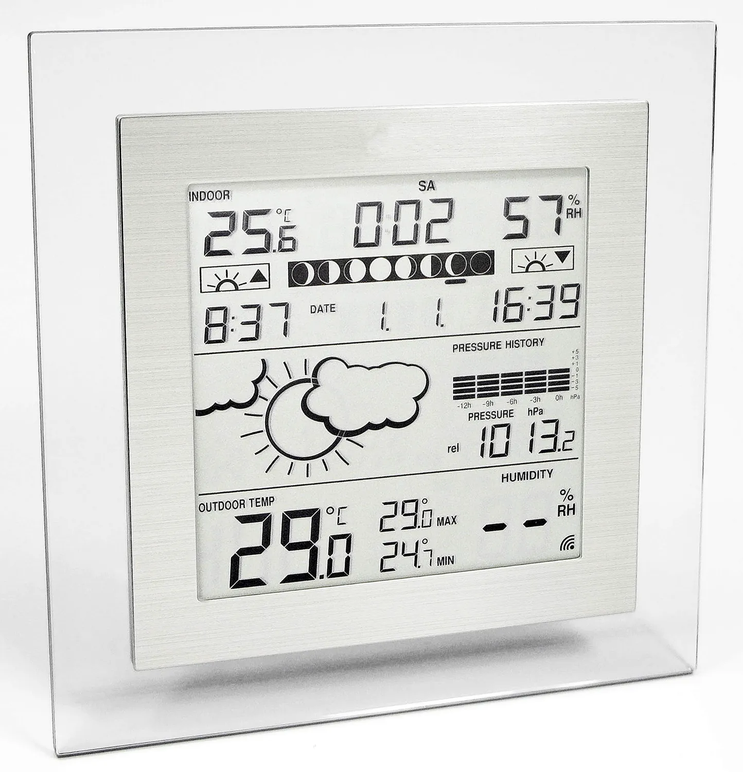Technoline WS 9257-IT Wetterstation Luftdruckhistorie