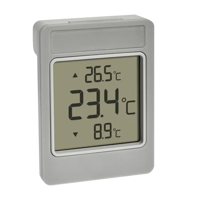 TFA Dostmann Windoo 30.1067.15 Fensterthermometer Grau wetterfest