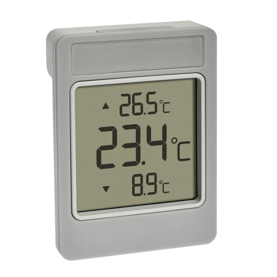 TFA Dostmann Windoo 30.1067.15 Fensterthermometer Grau wetterfest