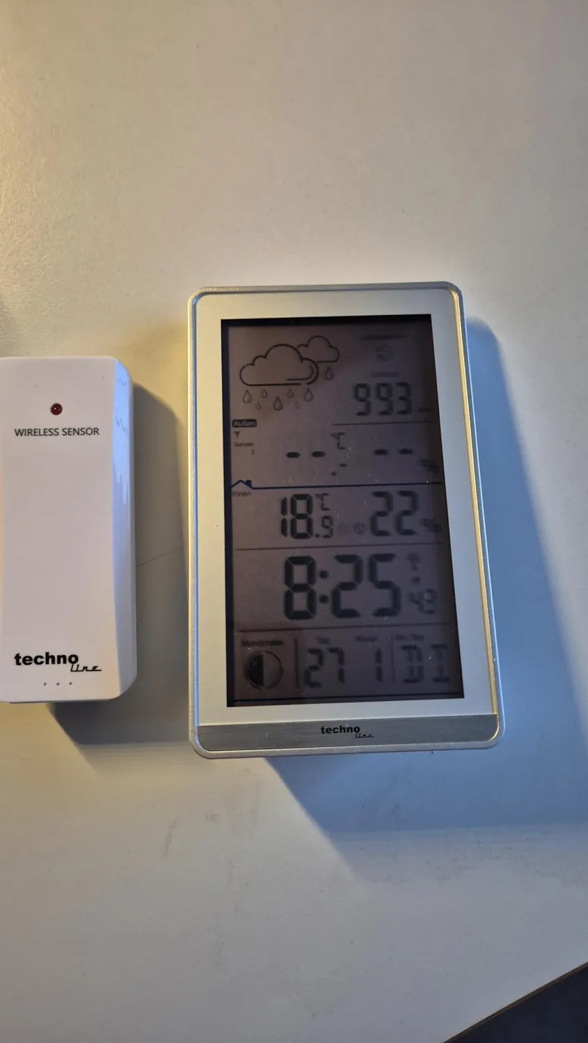 Technoline WS 9218 Wetterstation mit Außensensor DCF