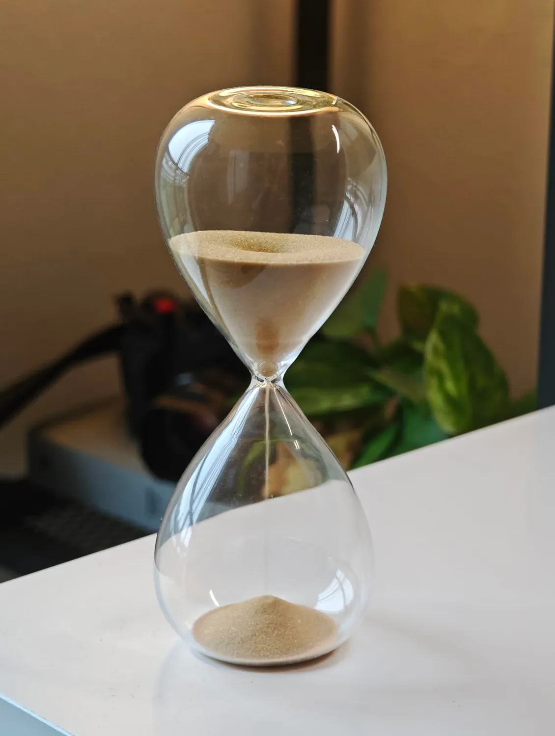 TFA Dostmann 18.6009 Sanduhr 15 Minuten Gold aus Glas