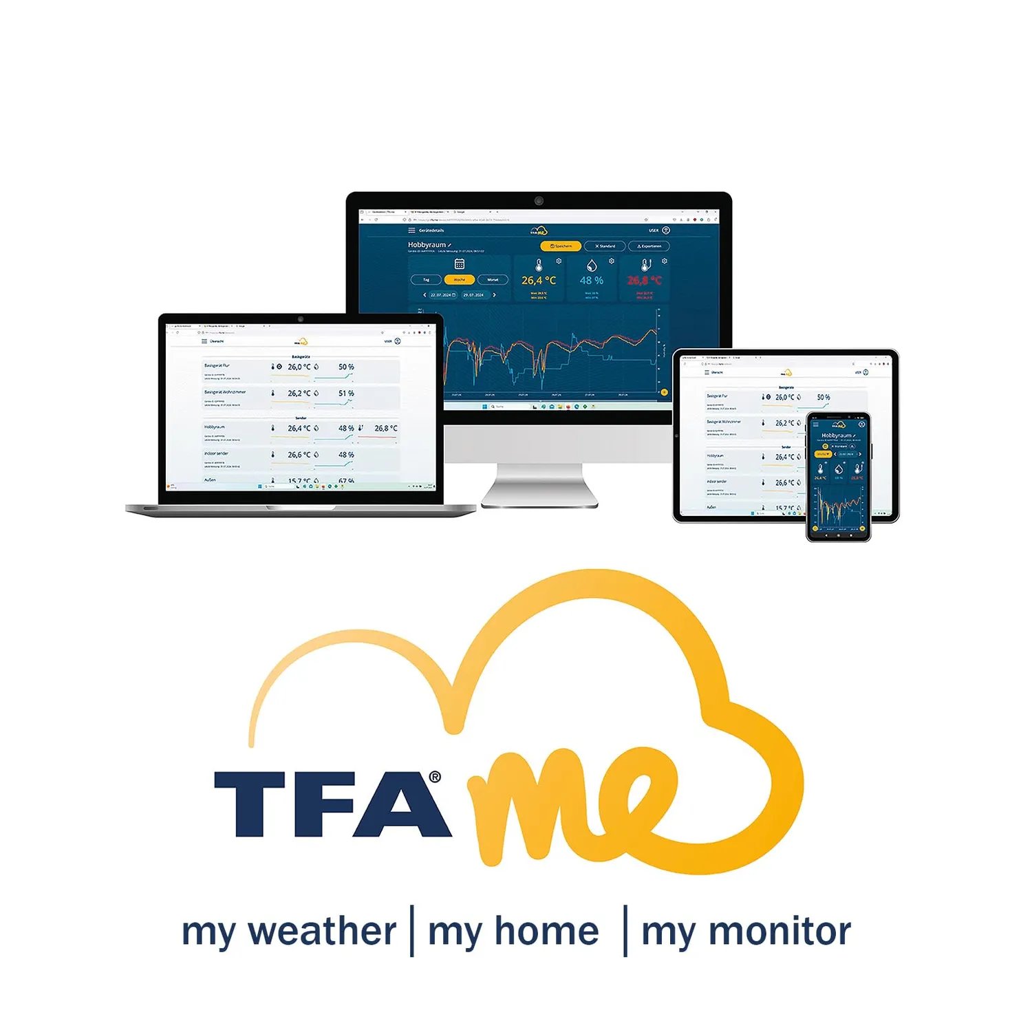 TFA Dostmann TFA.me ID-03 35.8101 WLAN-Wetterstation silber
