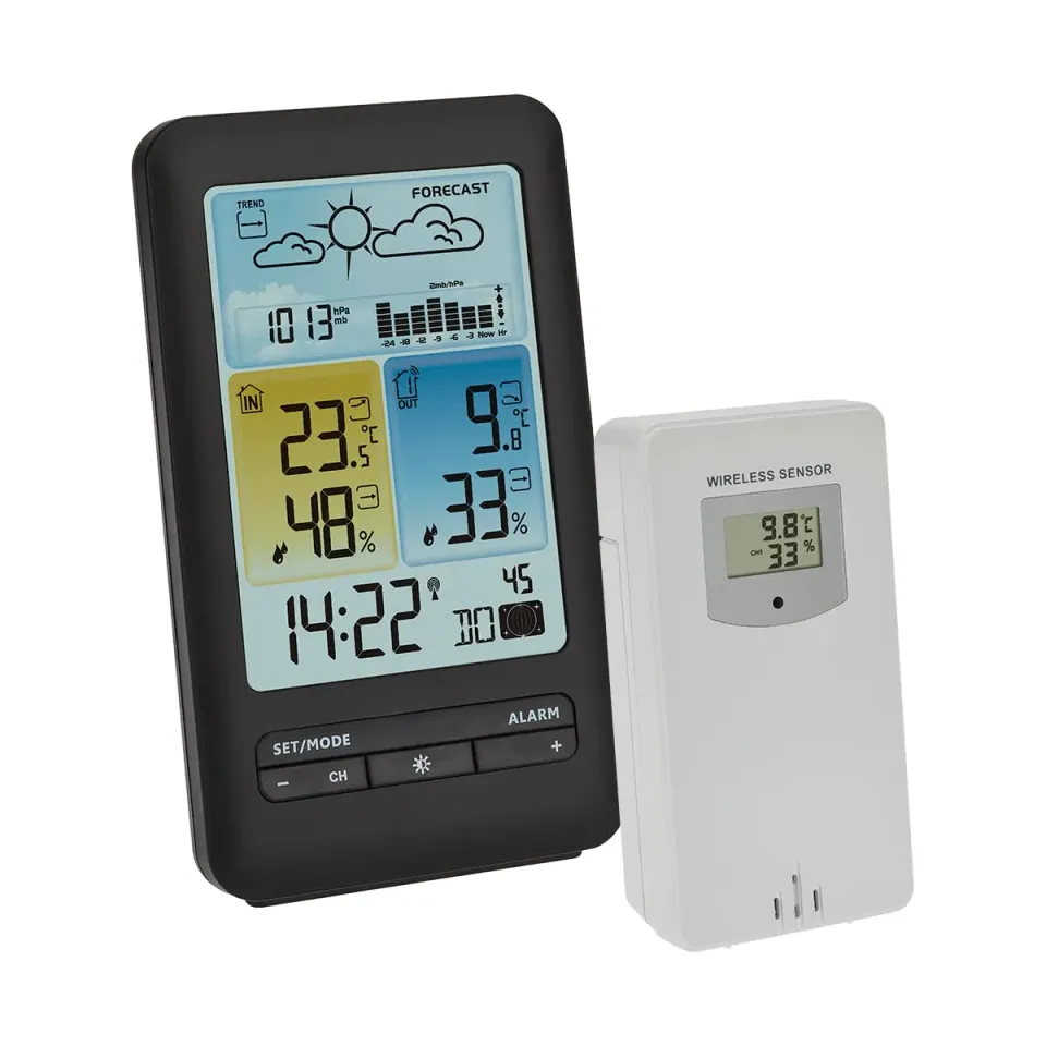 TFA Dostmann Wetterstation 35.1165.01 Funk schwarz