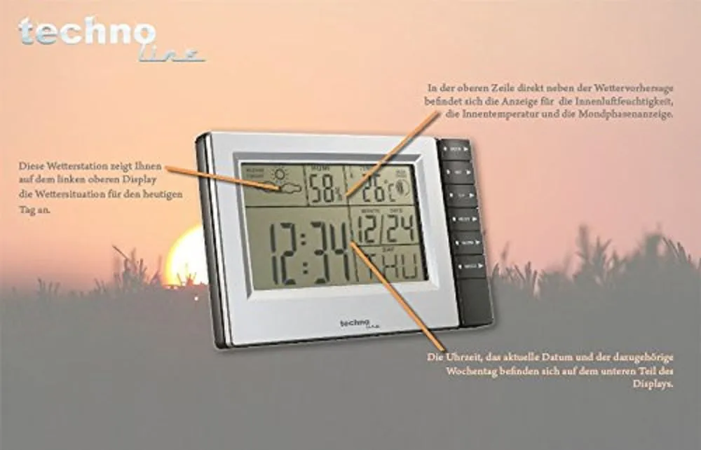 Technoline WS 9121 Wetterstation mit Mondphase