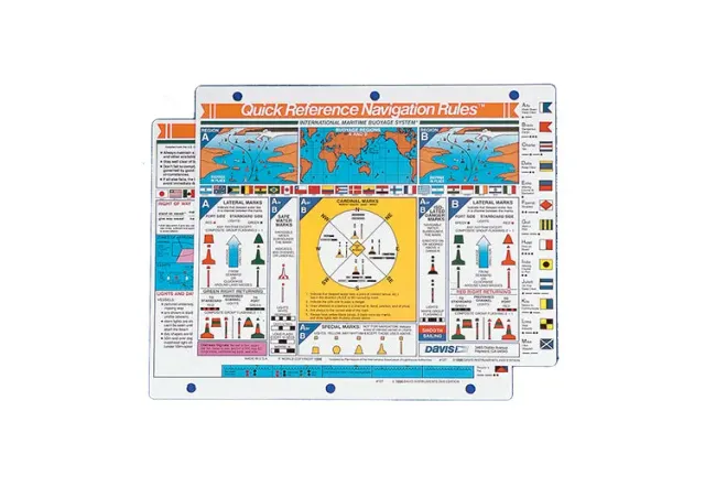 Davis 127 International Navigation Rules Referenzkarte