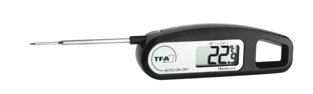 TFA Dostmann Thermo Jack Thermometer schwarz klappbar