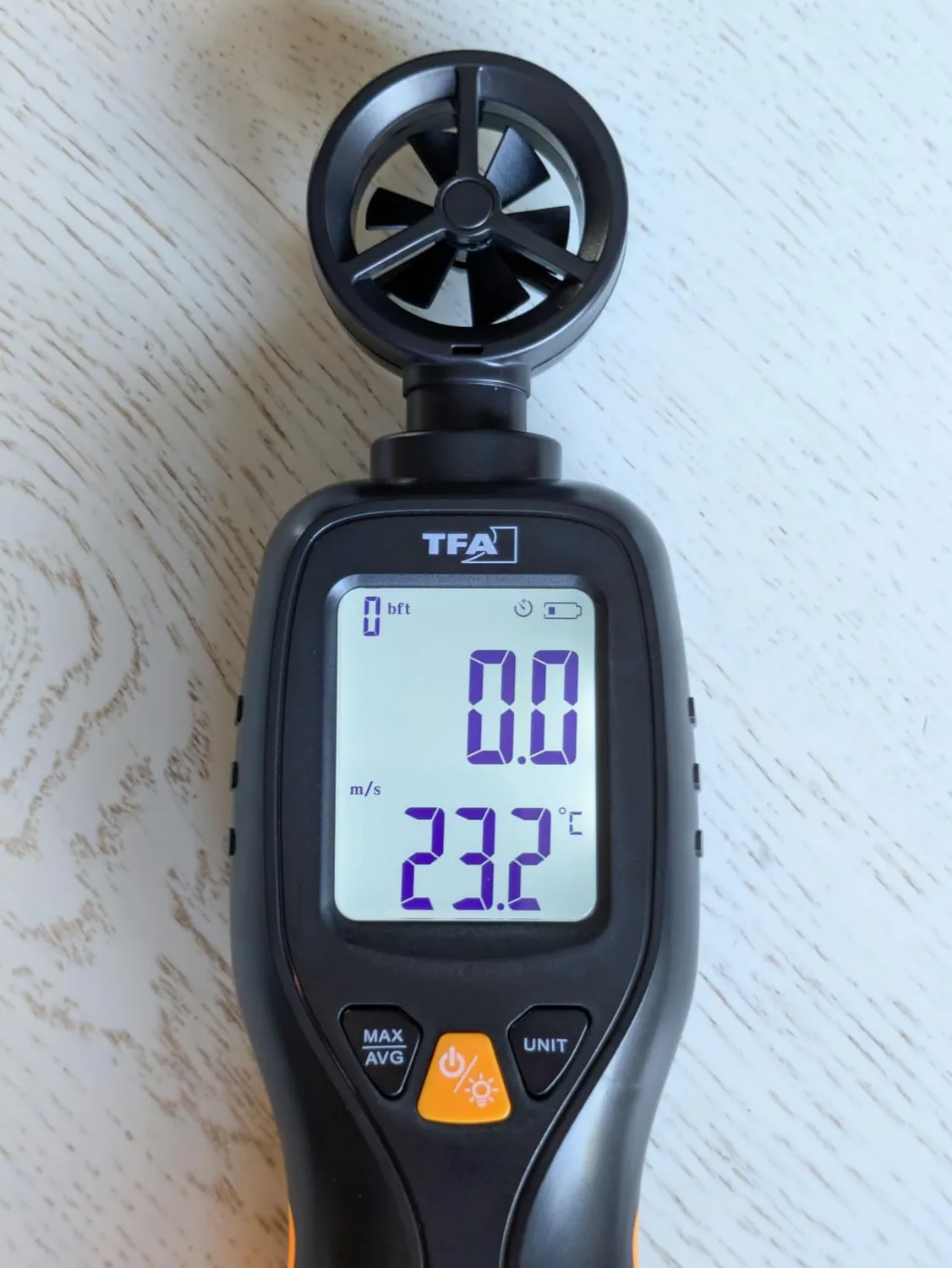 TFA Dostmann 42.6001.01 Windmesser Handgerät schwarz Beaufort