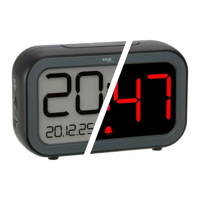 TFA Dostmann Bingo Hybrid 60.2048 Digitalwecker schwarz