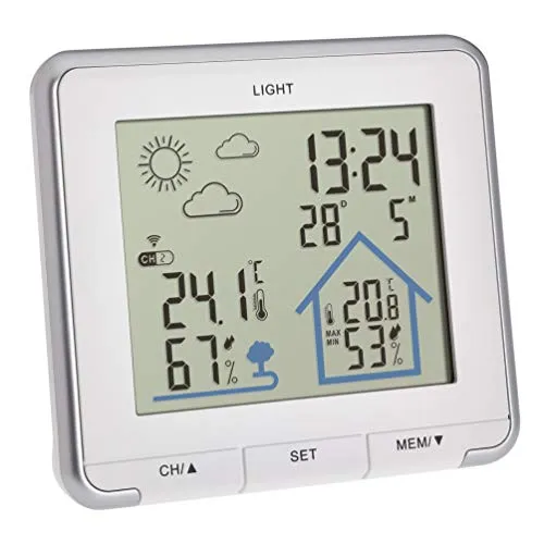 TFA Dostmann Life 35.1153 Funkwetterstation weiß mit Sensor