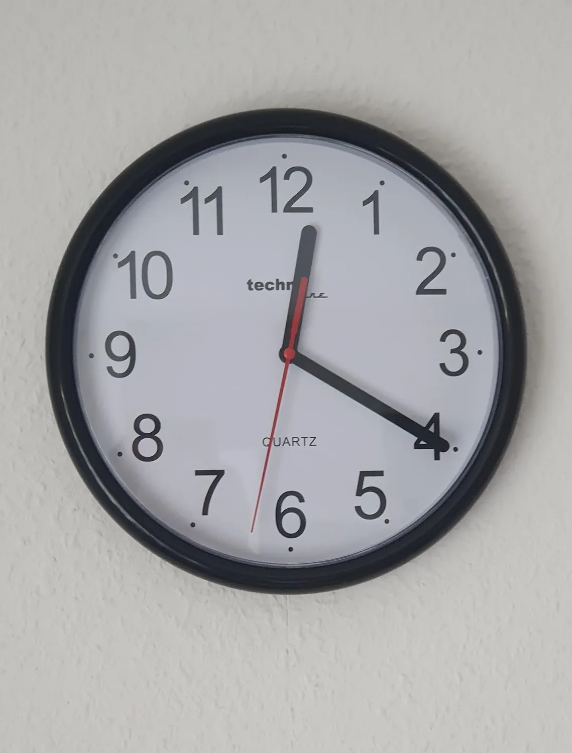 Technoline WT 600 Wanduhr Rot 25 cm Kunststoff