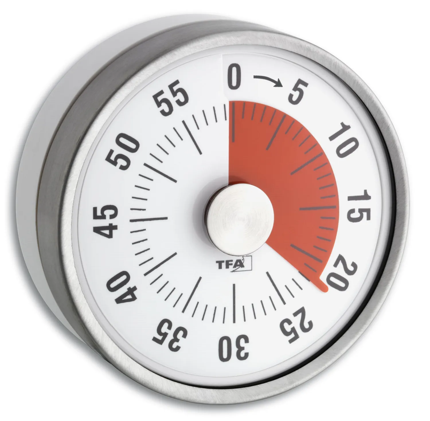 TFA Dostmann Puck 38.1028.02 Küchentimer weiß 60 Min
