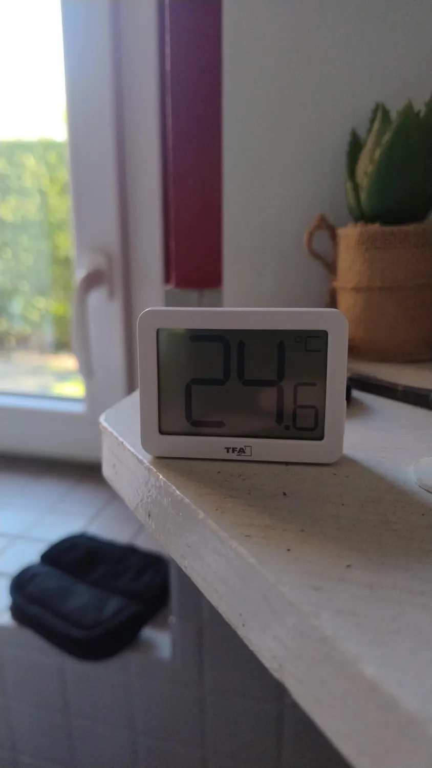 TFA Dostmann 30.1065.01 Thermometer schwarz kompakt Max-Min