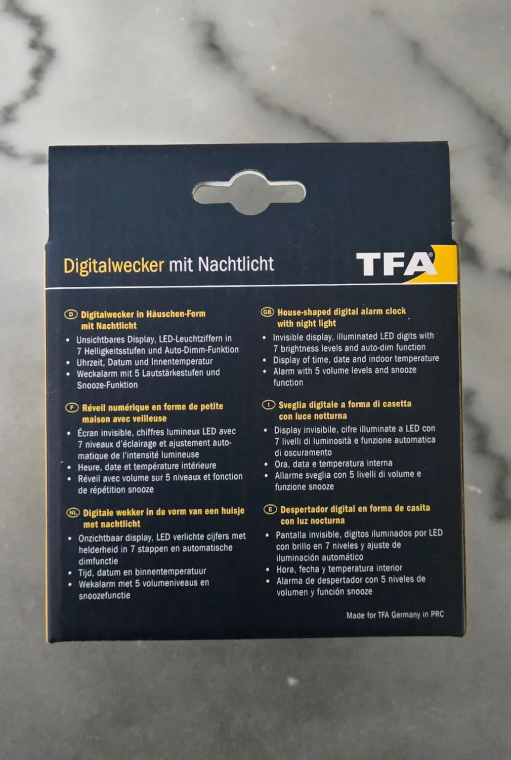TFA Dostmann 60.2046.06 Kinderwecker Haus bunt Nachtlicht