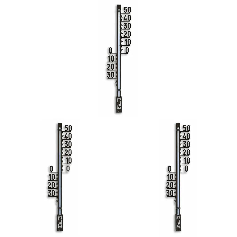 TFA Dostmann Außenthermometer 12.6003 analog schwarz