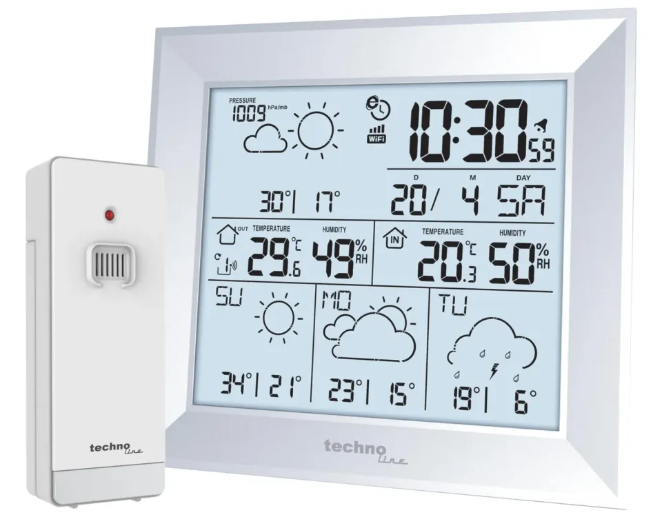 Technoline WD 2000 Wetterstation WLAN mit App und Sensor