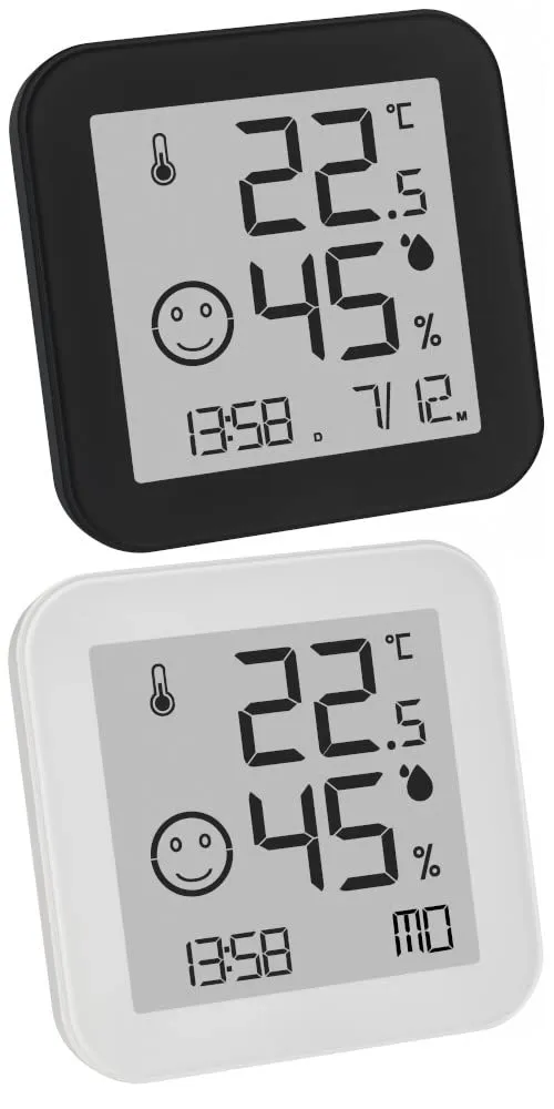 TFA Dostmann Black & White 30.5054.01 Thermo-Hygrometer E-Ink schwarz