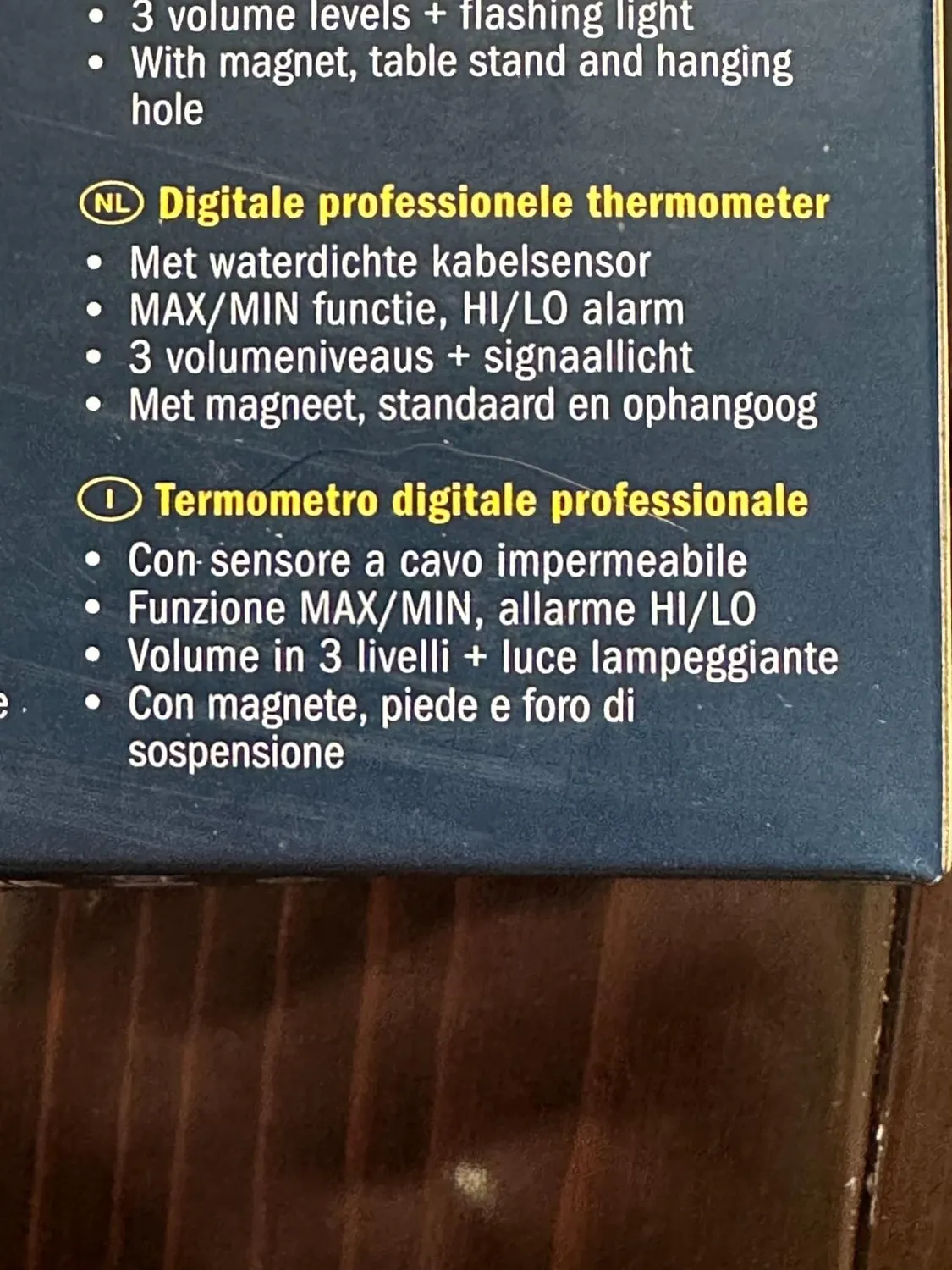 TFA Dostmann LT202 30.1052 Profi-Thermometer weiß Alarm