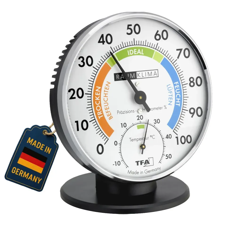 TFA Dostmann 45.2033 Thermo-Hygrometer analog schwarz