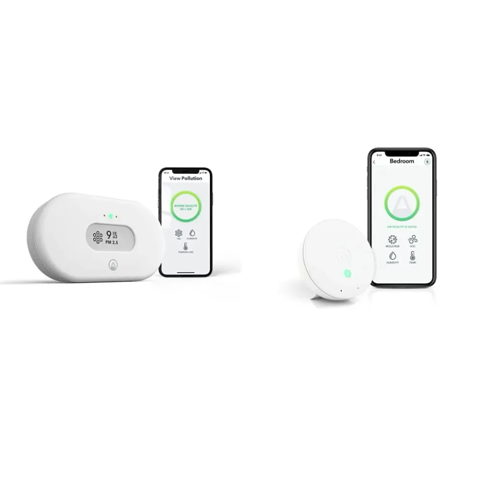 Airthings Wave Mini + View Pollution Set Feinstaub PM2.5