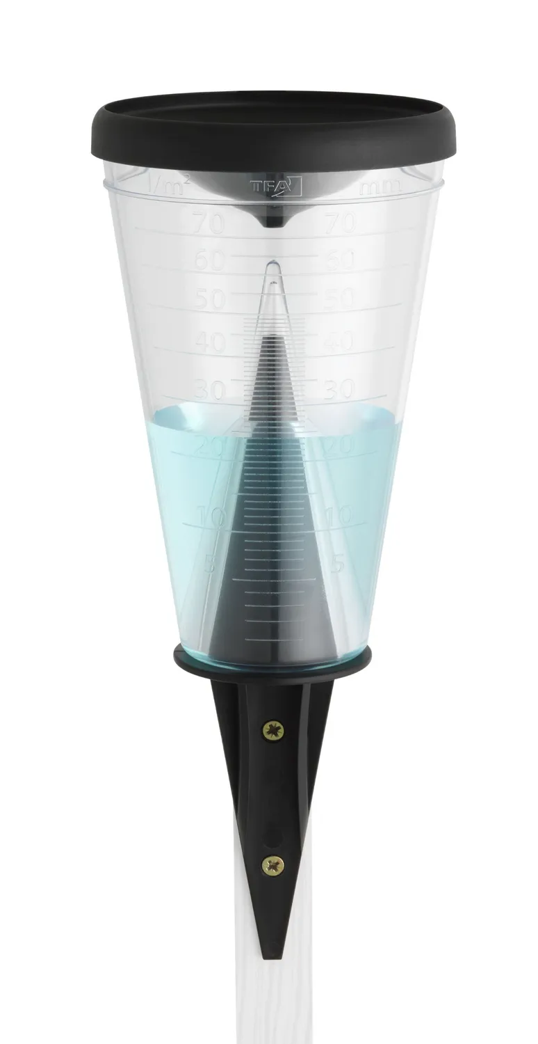 TFA Dostmann 47.1008 Regenmesser Schwarz bis 70 l