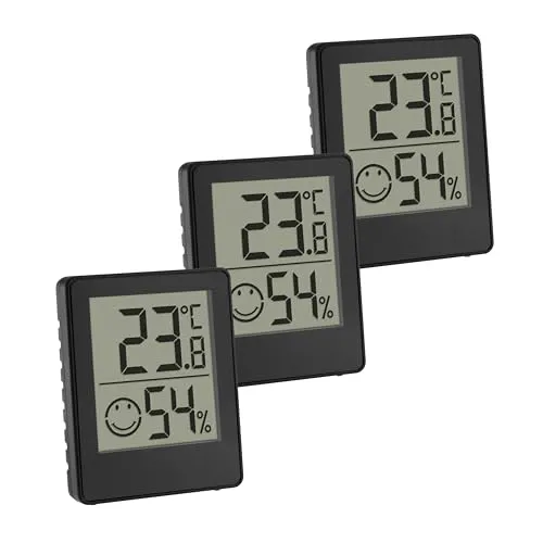 TFA Dostmann 30.5039.01.03 Mini Thermo-Hygrometer 3er-Set