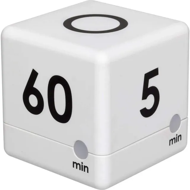 TFA Dostmann Cube Timer 38.2032.02 weiß digital