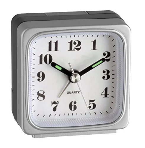 TFA Dostmann 98.1079 Wecker Analog Silber Mini