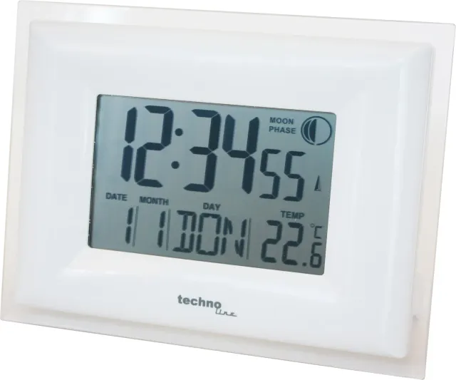 Technoline WS8008 Funk-Wanduhr digital Leuchtrahmen