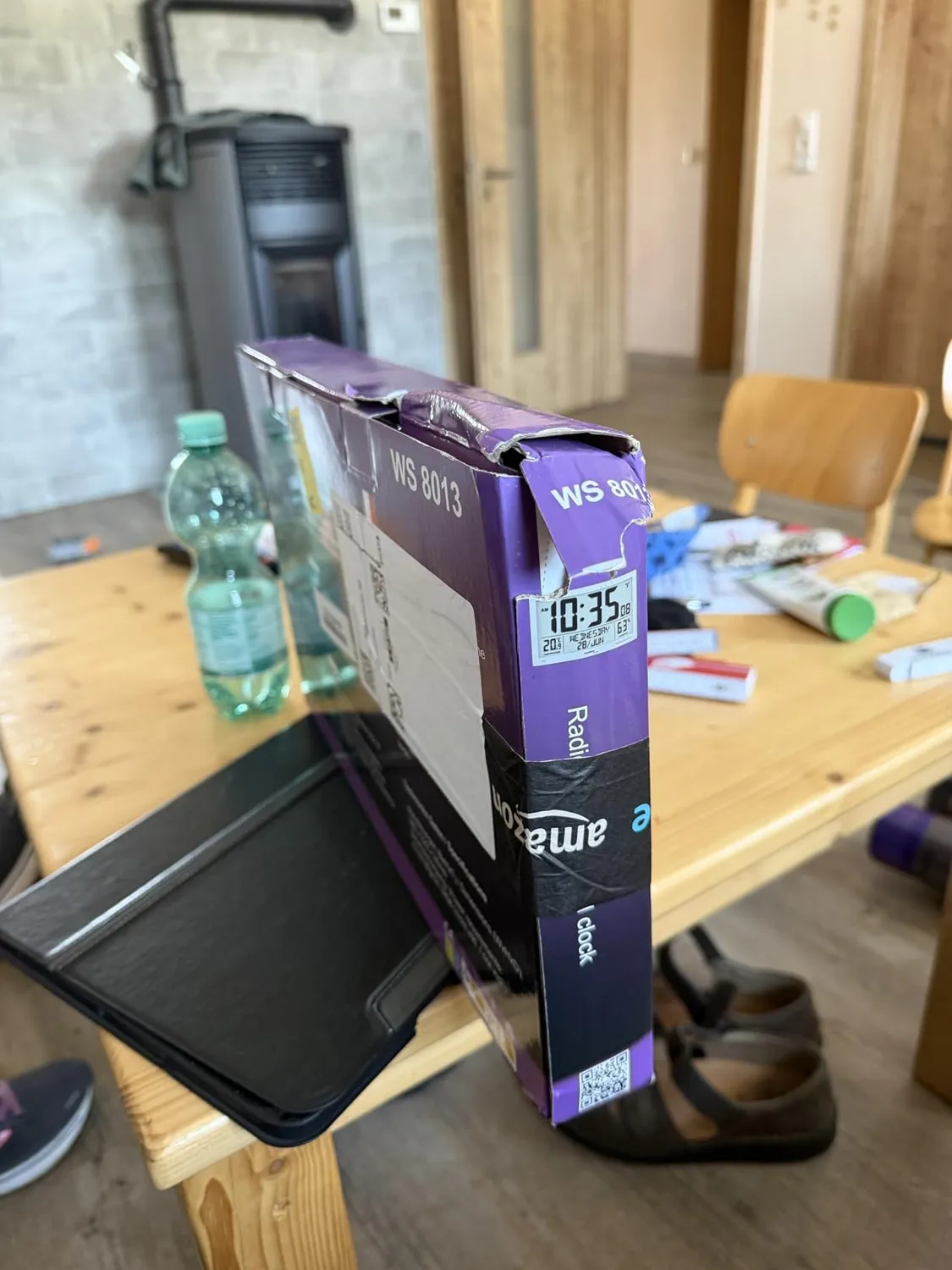 Technoline WS 8013 Funkwanduhr XL digital schwarz