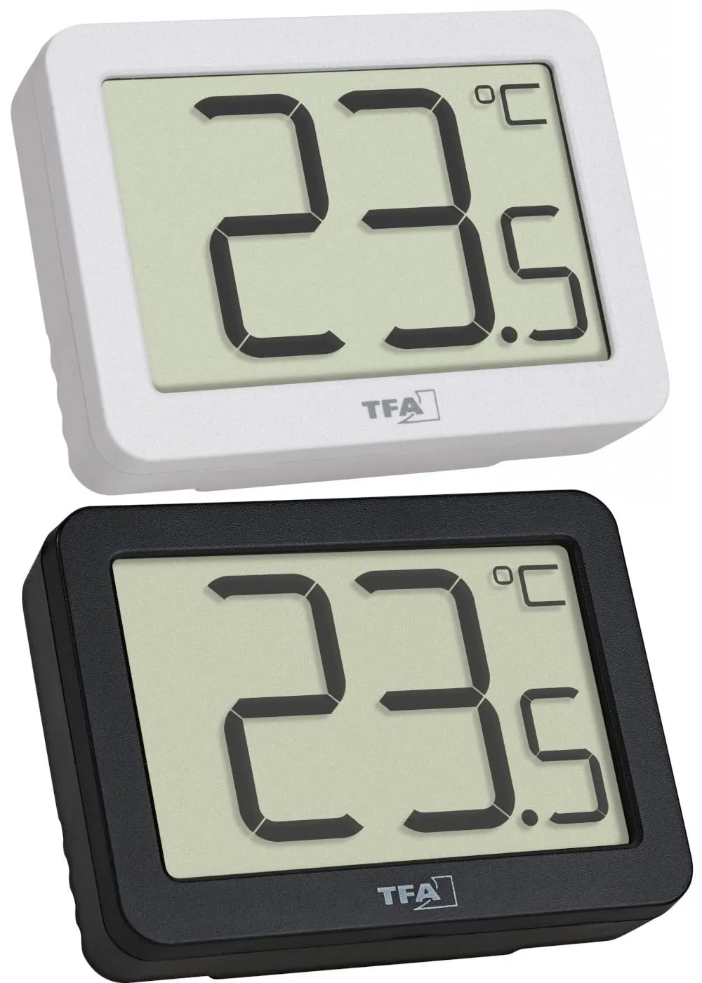 TFA Dostmann 30.1065.01 Thermometer schwarz kompakt Max-Min