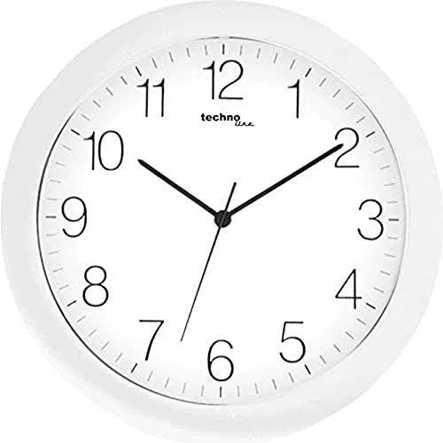Technoline WT 7000 Wanduhr Weiß 30 cm analog