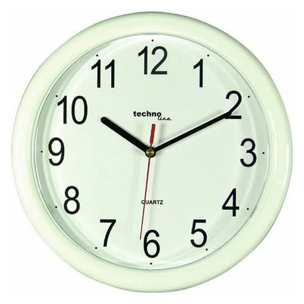 Technoline WT 600 Wanduhr Rot 25 cm Kunststoff