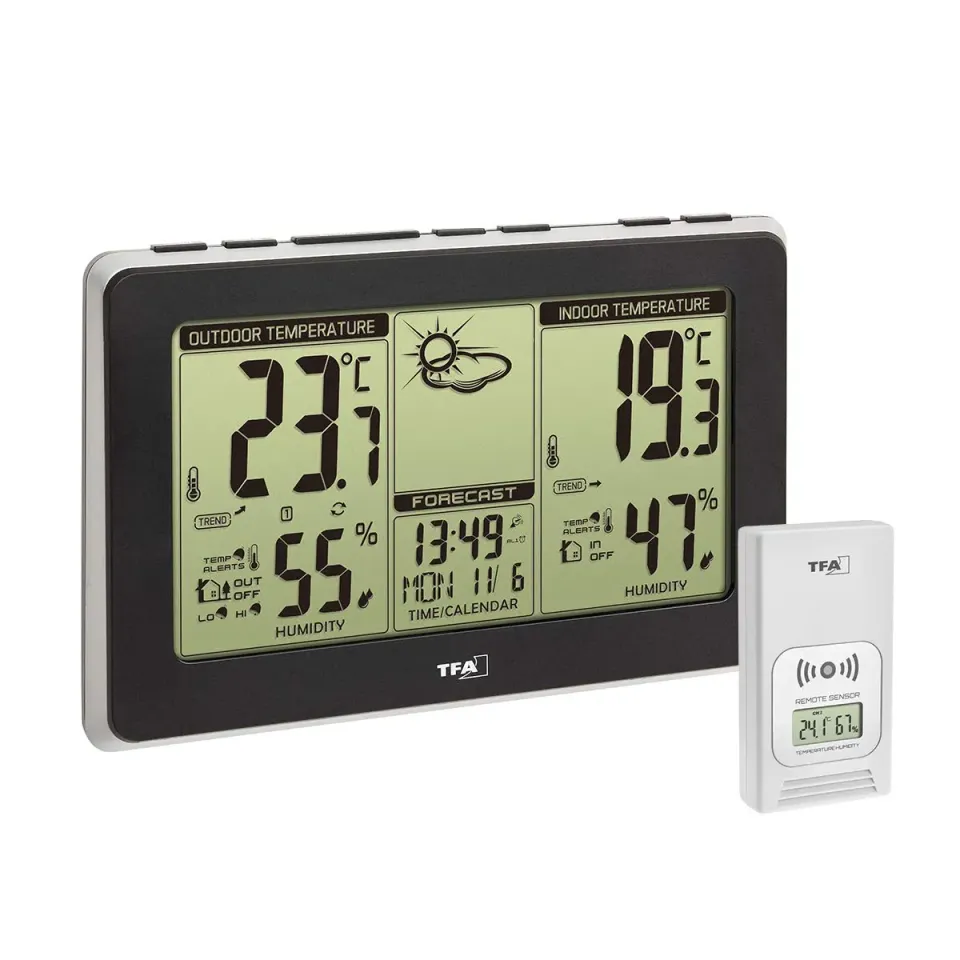 TFA Dostmann Mondo 35.1151.01 Funkwetterstation Bundle Batterien