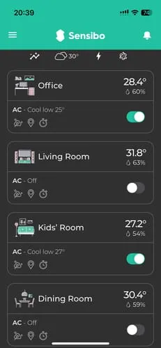 Sensibo Air Klimaanlagensteuerung + Room Sensor