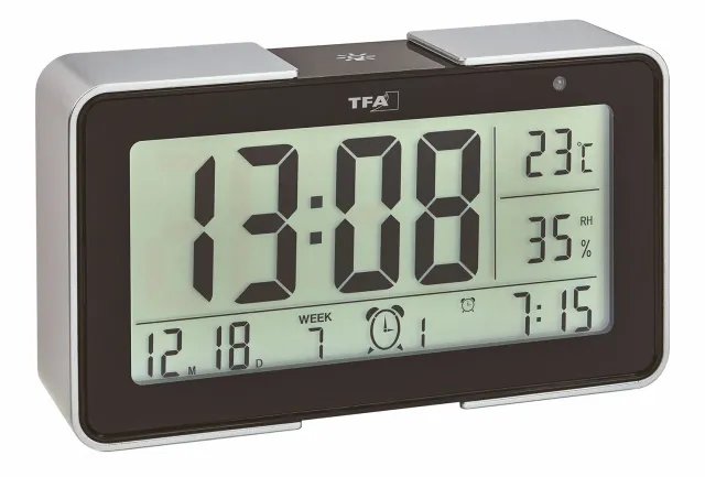 TFA Dostmann Melody 60.2540.01 Funk-Wecker schwarz