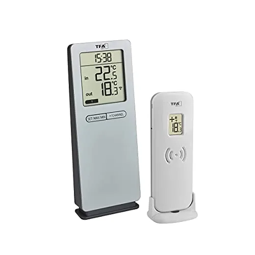 TFA Dostmann Logoneo 30.3071.01 Funkthermometer schwarz 100 m