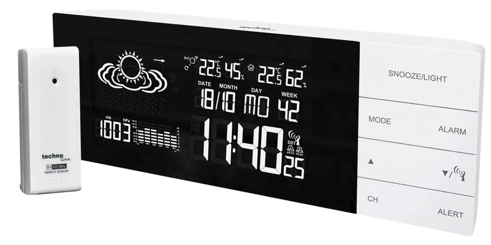 Technoline WS 6870 Wetterstation mit TX 960 Außensender
