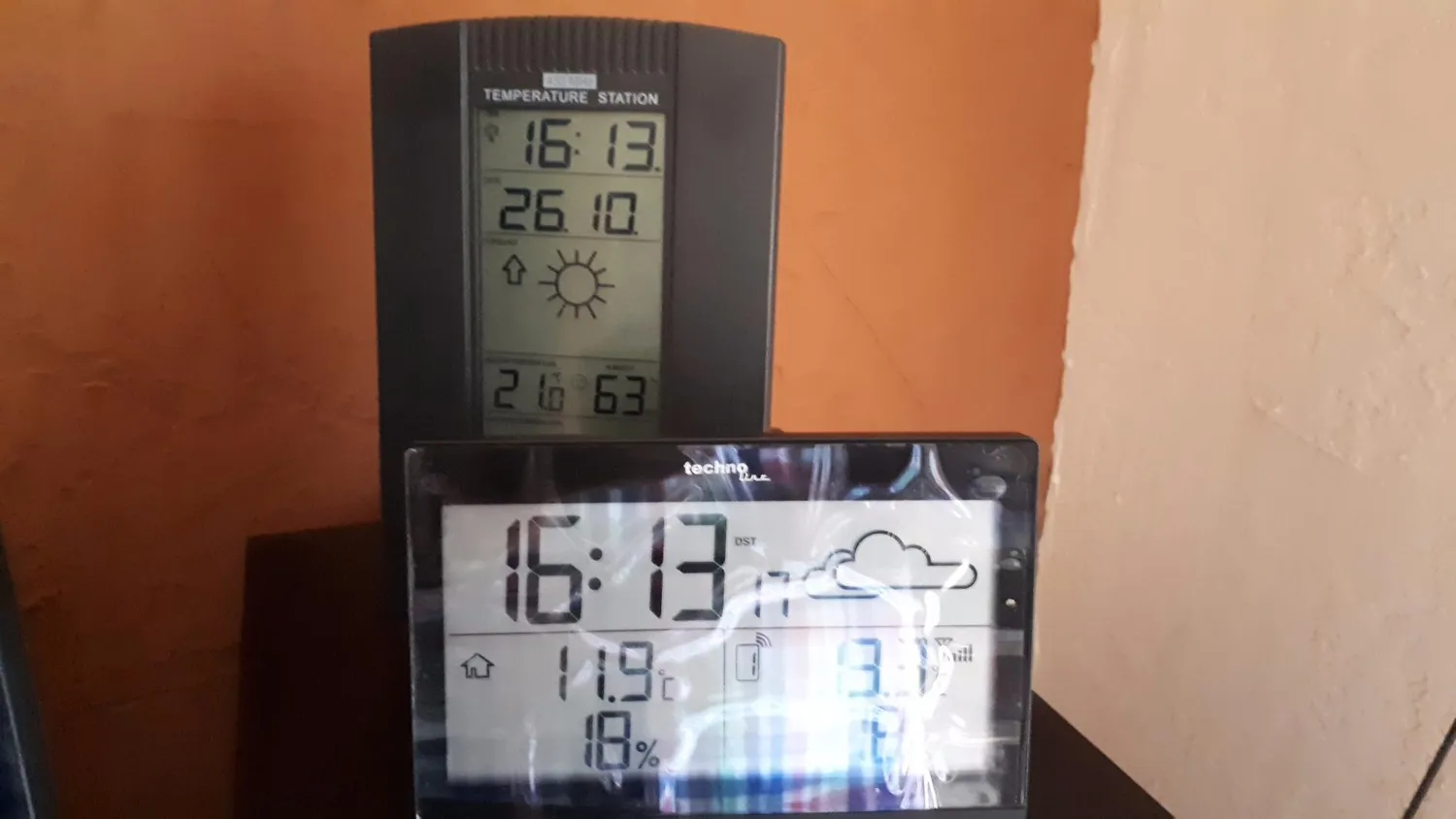 Technoline WS 9252 Funk-Wetterstation schwarz Frostalarm