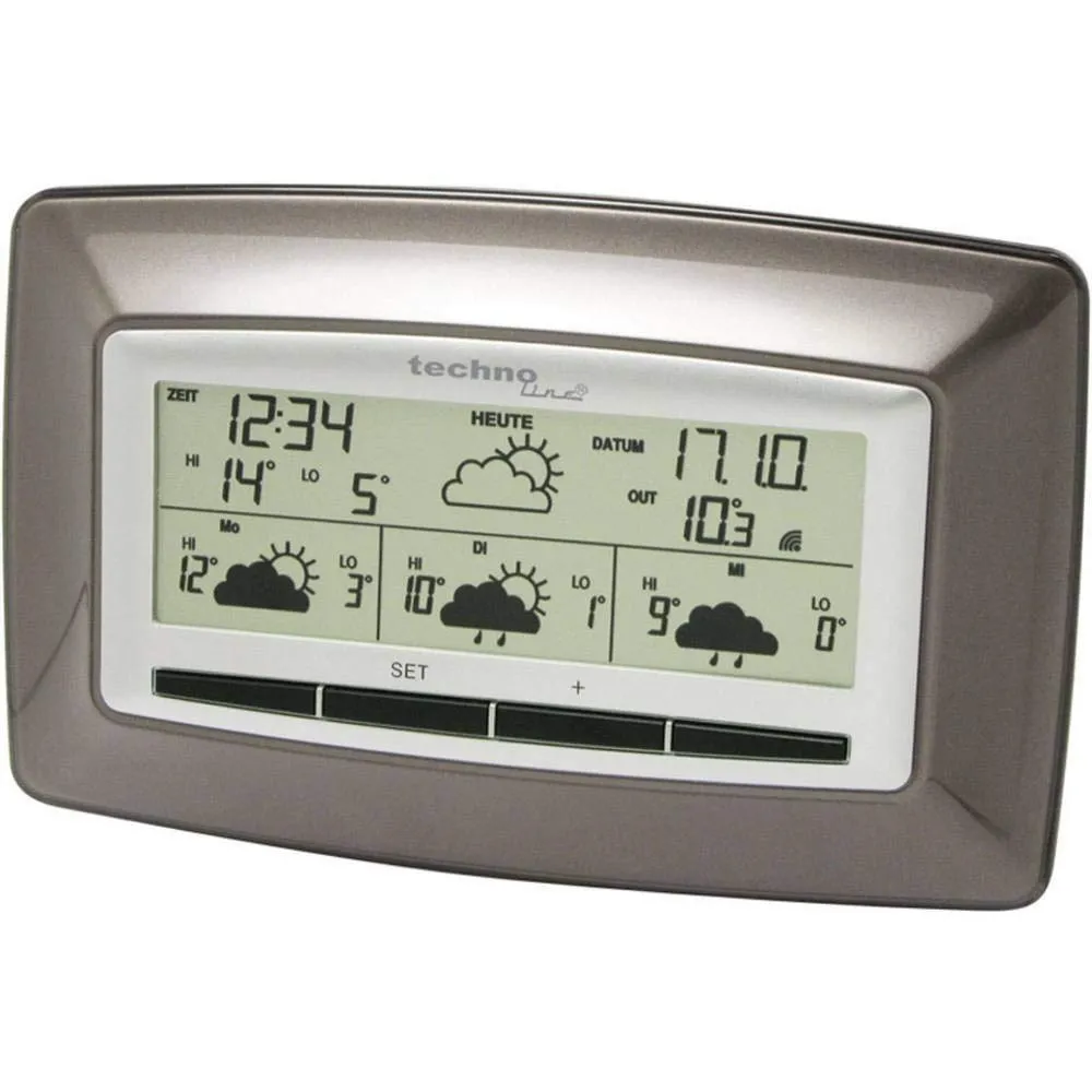Technoline WD 4005 WetterDirekt-Station braun 4-Tage-Prognose