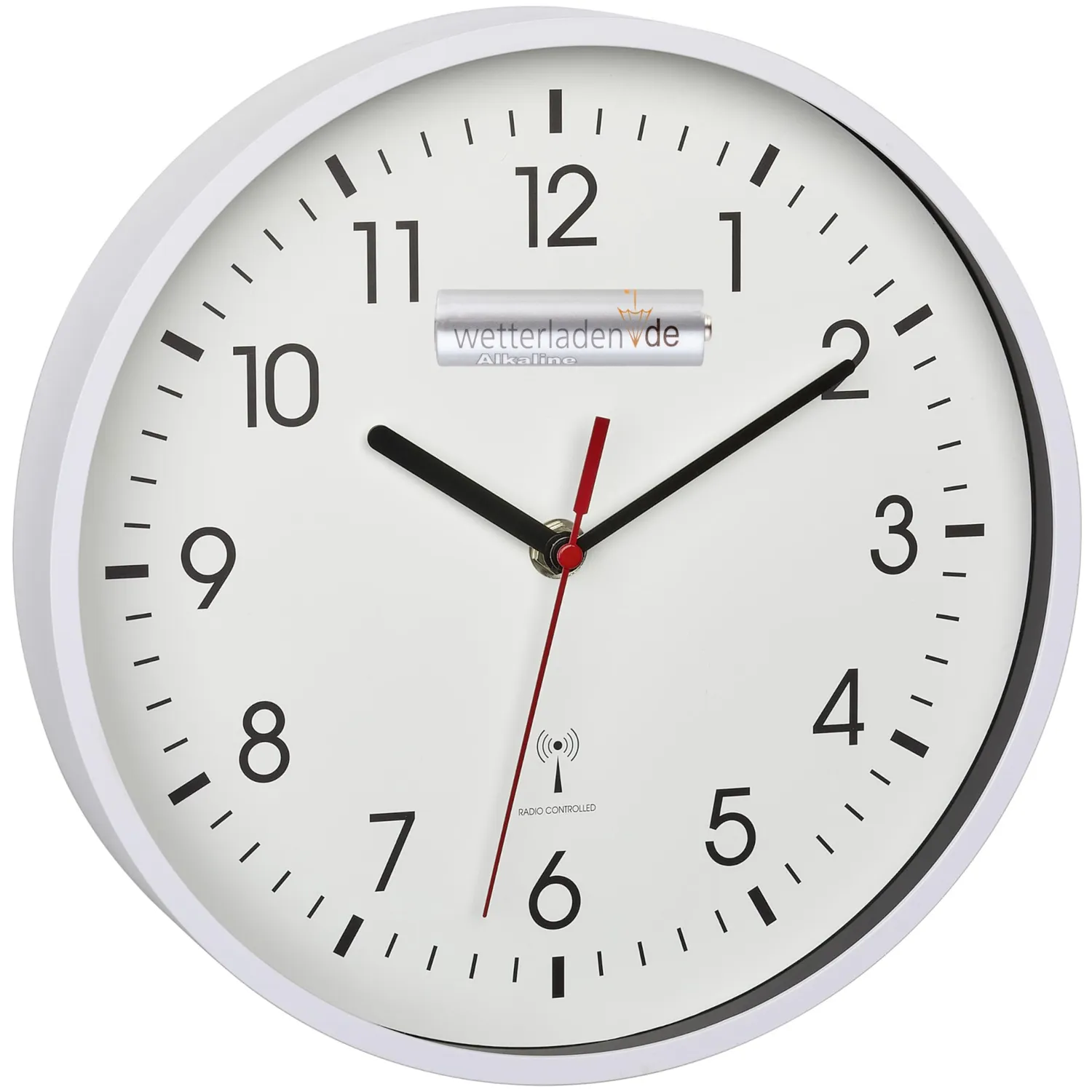 TFA Dostmann 60.3550.01 Funk-Wanduhr analog schwarz 245 mm
