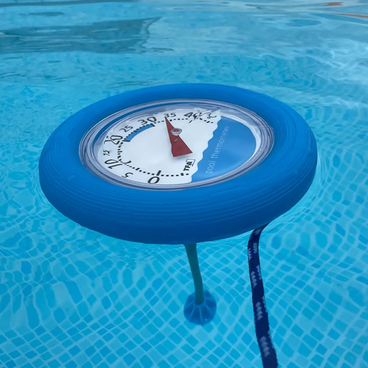 TFA Dostmann Poolwatch 40.2007 Poolthermometer analog blau schwimmend