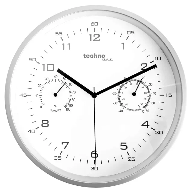 Technoline WT 653 Wanduhr mit Temperatur Luftfeuchte