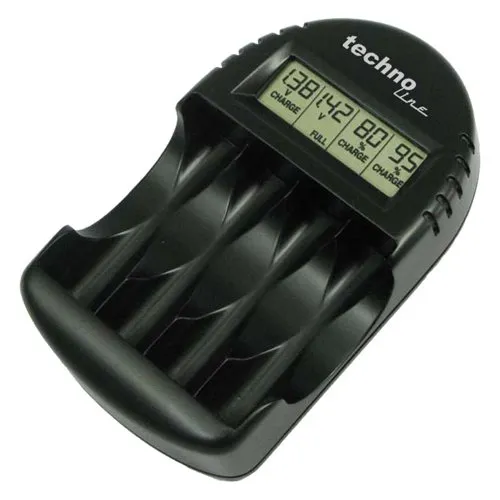 Technoline BC 250 Akku-Ladegerät schwarz Mikroprozessor
