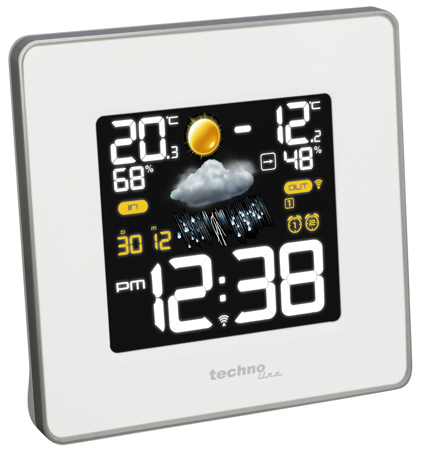 Technoline WS 6440 Premium Wetterstation weiß