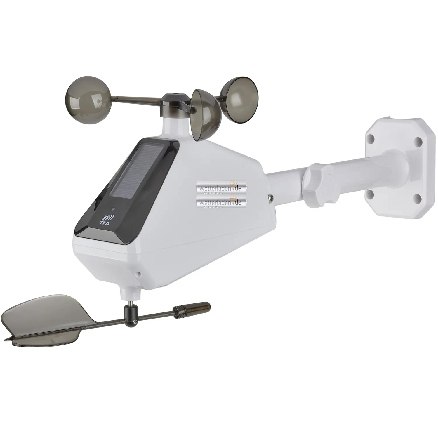 TFA Dostmann TFA-ID ID-A2 30.3904 Windmesser weiß Solar