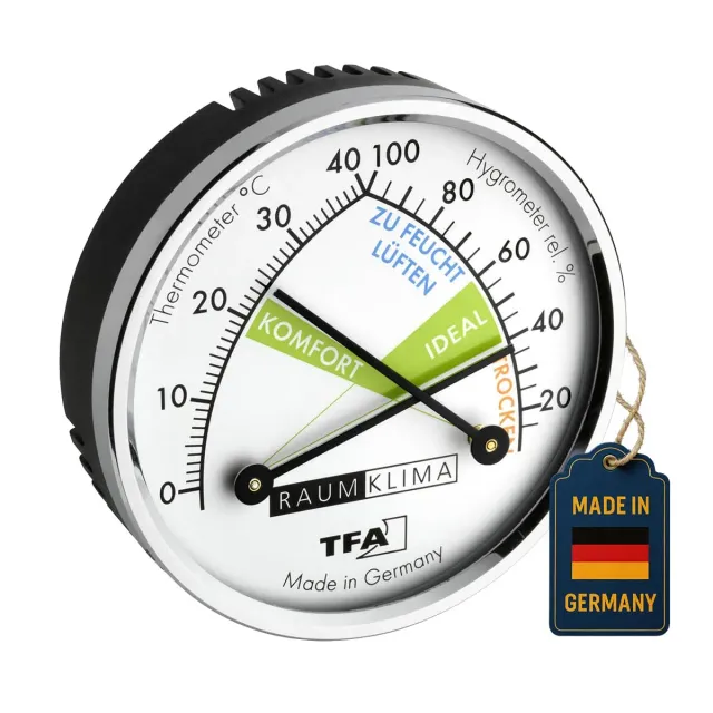 TFA Dostmann 45.2024 Thermo-Hygrometer analog Metallring