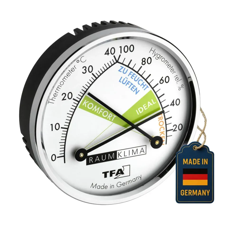 TFA Dostmann 45.2024 Thermo-Hygrometer analog Metallring
