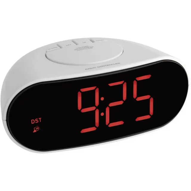TFA Dostmann 60.2505 Funkwecker LED weiß-schwarz